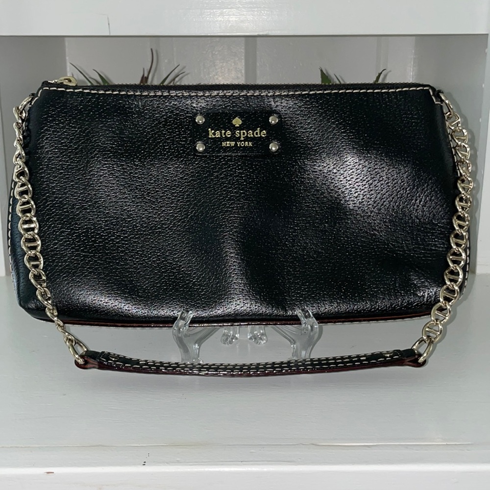 Kate Spade black shoulder clutch